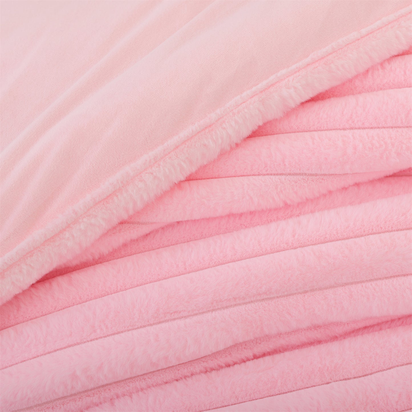 SPRINDAY Fluffy Fleece Luxury Fuzzy Reversible Bedding Comforter Set, Soft & Warm Comforter All Season with Pillow Case