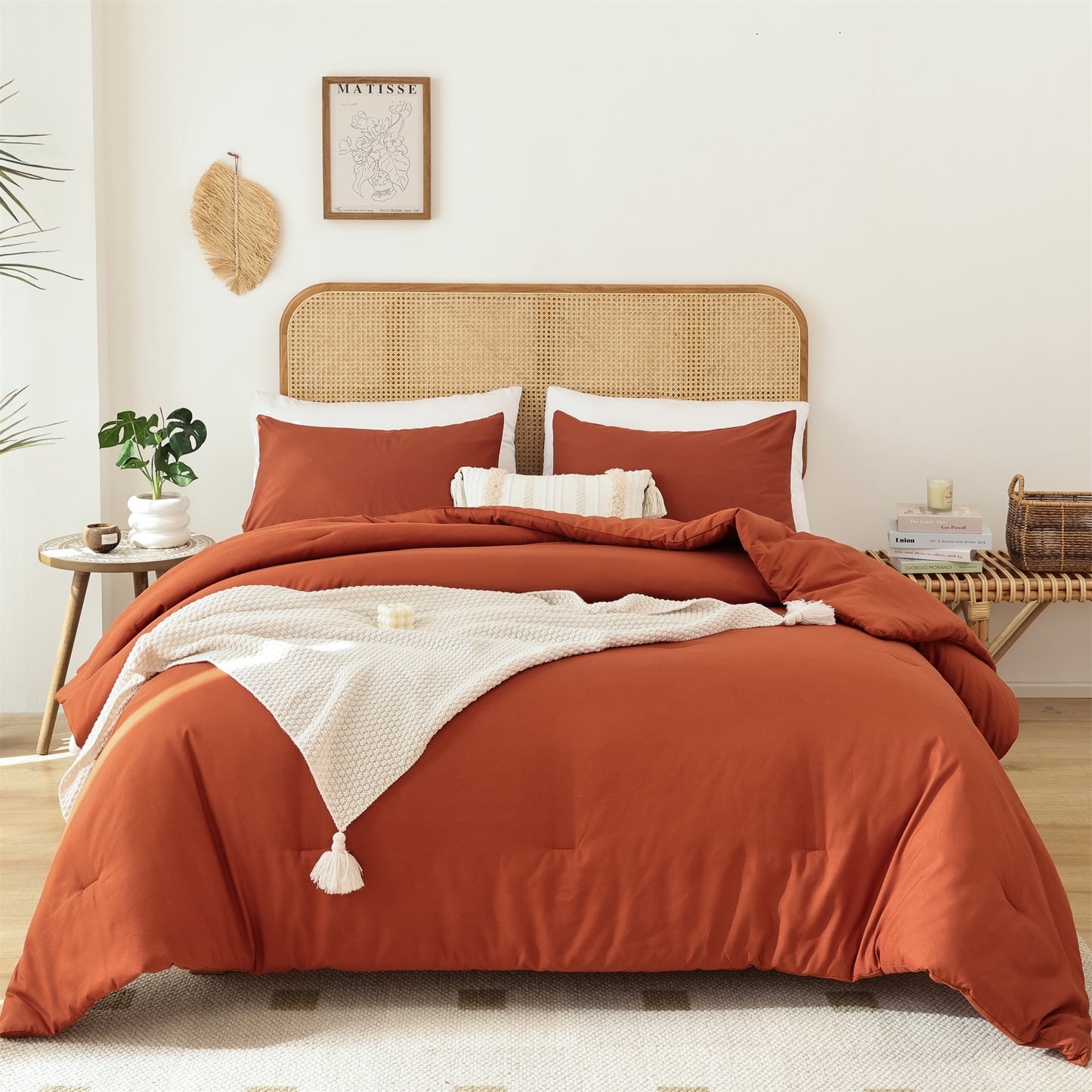 SPRINDAY 3 Piece Alternative Adult Comforter Set Set For All Seasons - Full, Sage Green