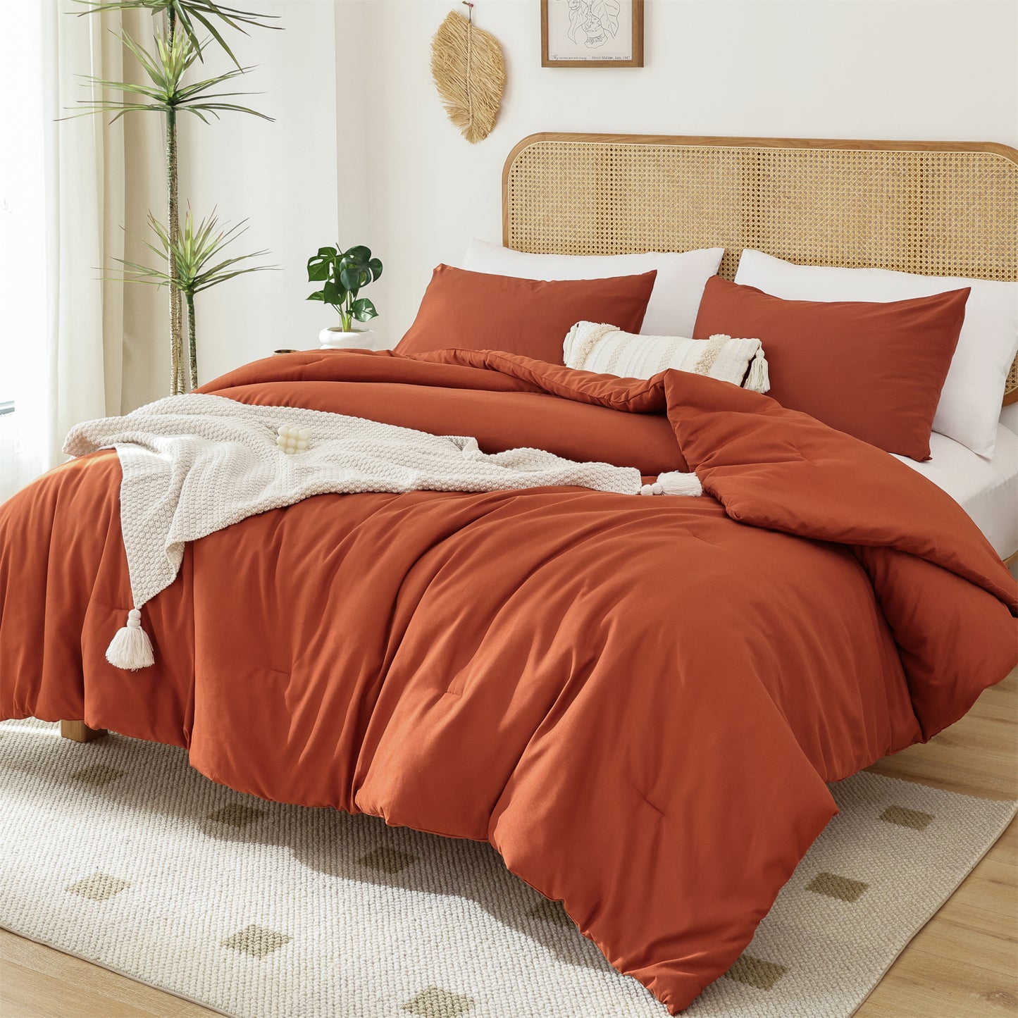 SPRINDAY 3 Piece Alternative Adult Comforter Set Set For All Seasons - Full, Sage Green