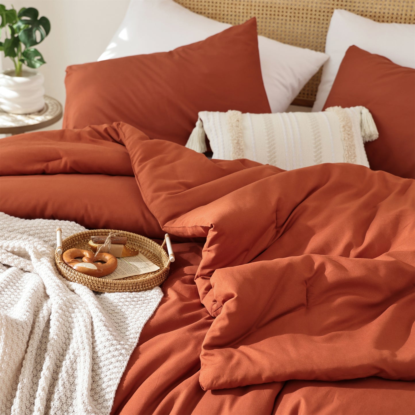 SPRINDAY 3 Piece Alternative Adult Comforter Set Set For All Seasons - Full, Sage Green
