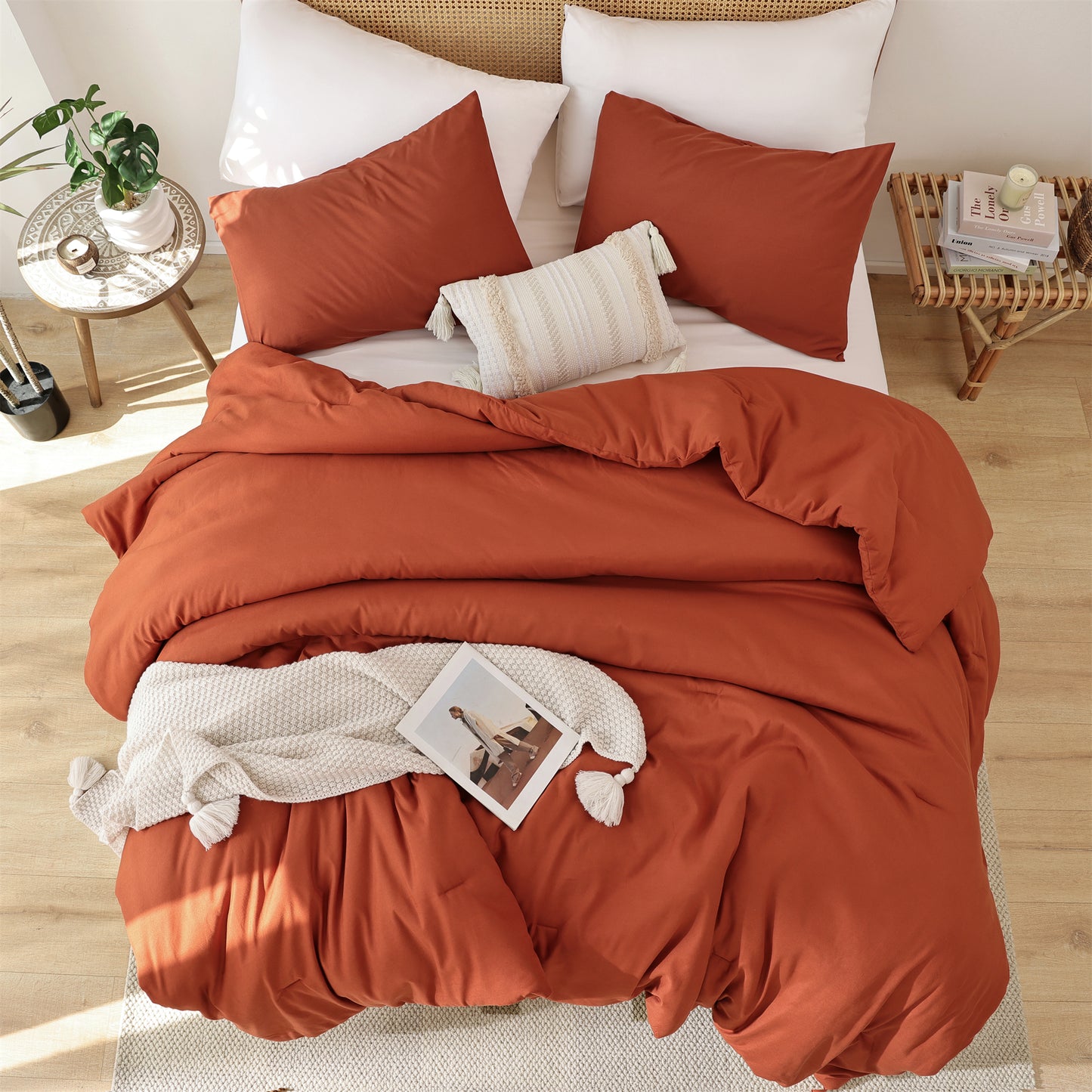 SPRINDAY 3 Piece Alternative Adult Comforter Set Set For All Seasons - Full, Sage Green