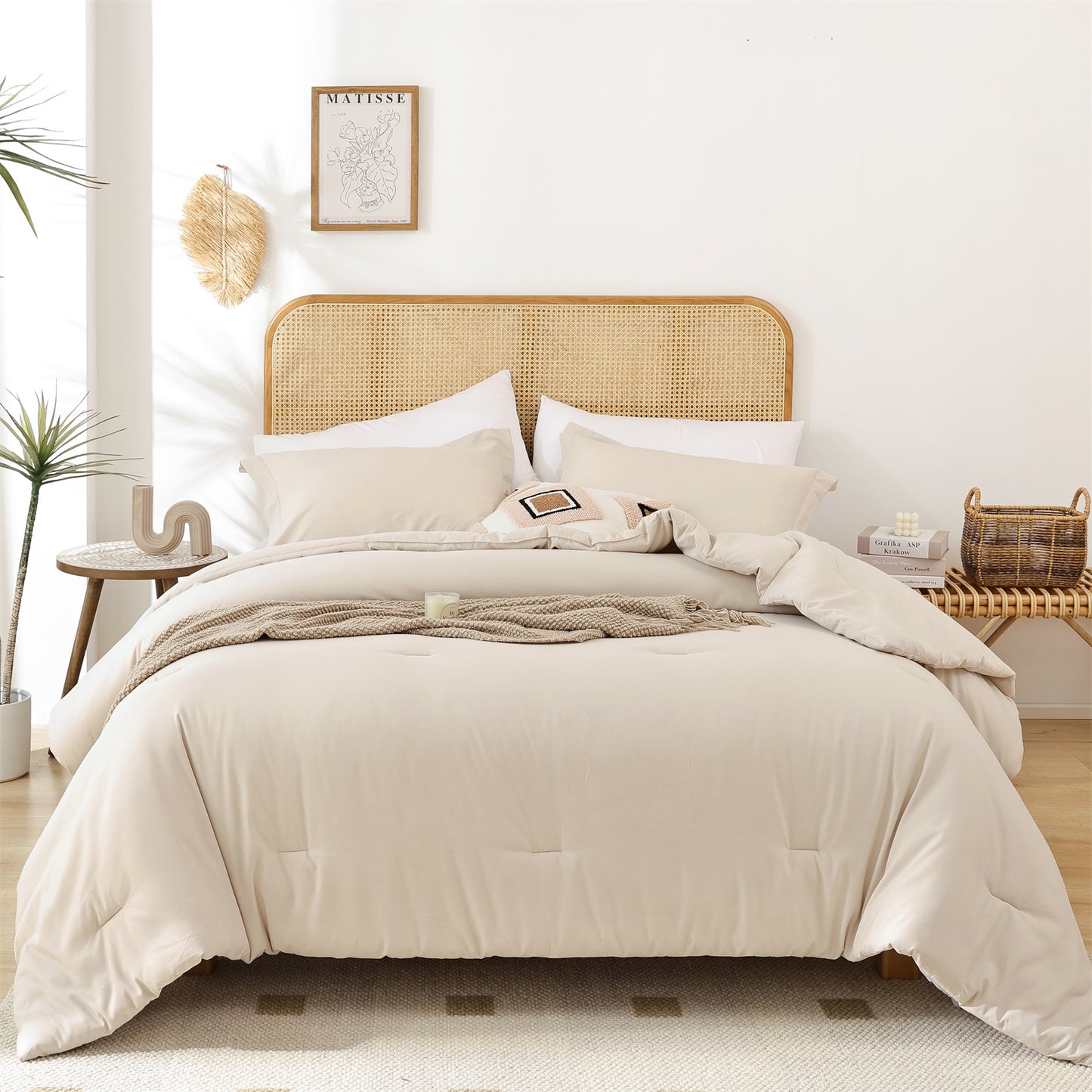 SPRINDAY 3 Piece Alternative Adult Comforter Set Set For All Seasons - Full, Sage Green