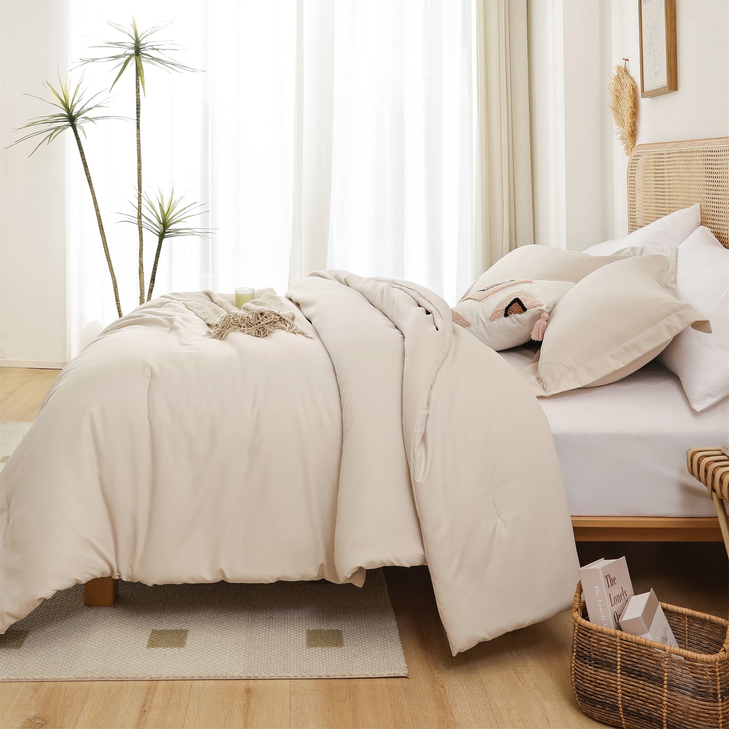 SPRINDAY 3 Piece Alternative Adult Comforter Set Set For All Seasons - Full, Sage Green