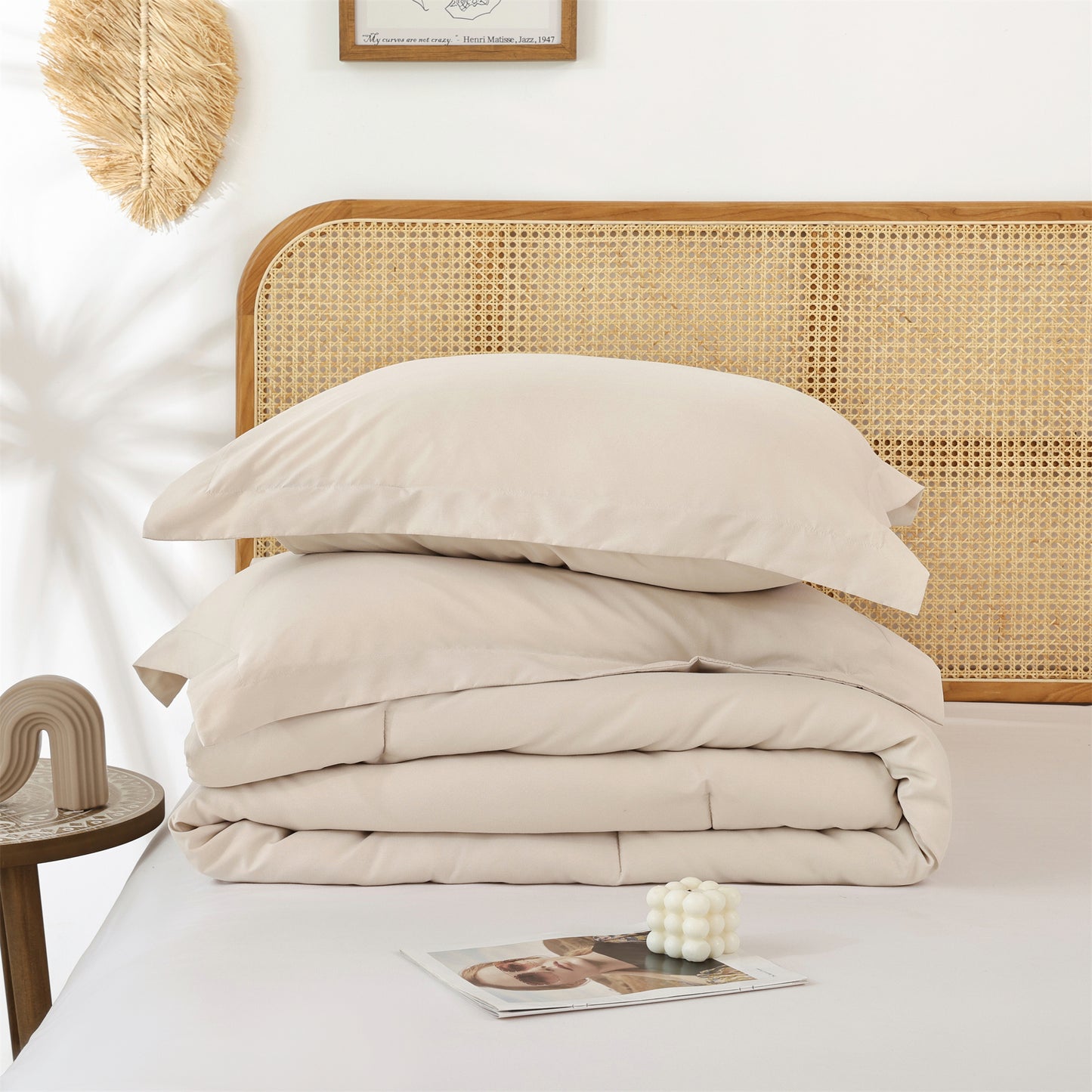 SPRINDAY 3 Piece Alternative Adult Comforter Set Set For All Seasons - Full, Sage Green