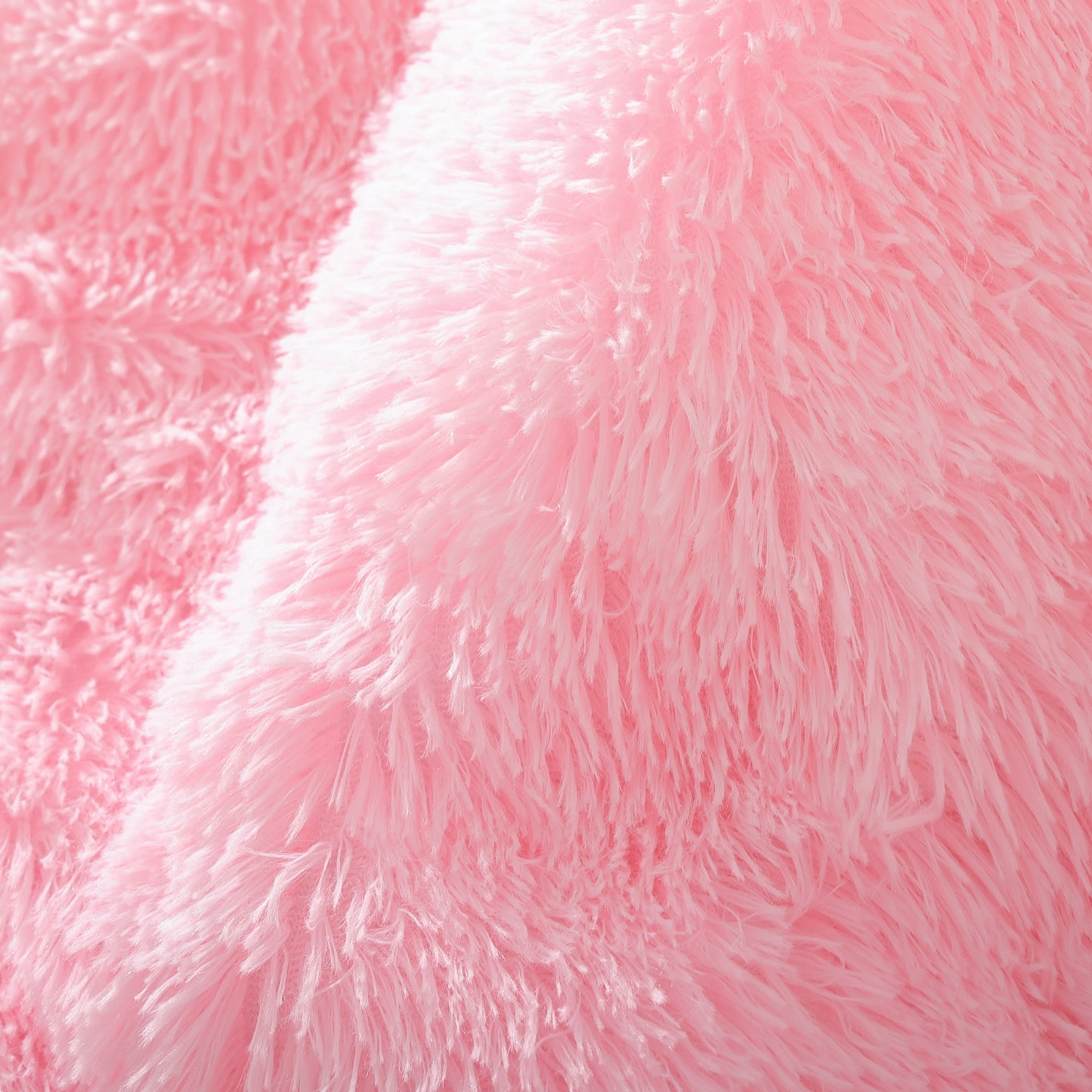 Sprinday 3-Piece Shaggy Plush Duvet Cover Set,Fuzzy Fluffy Bedding Set with 2 Pillow Shams,Zipper Closure