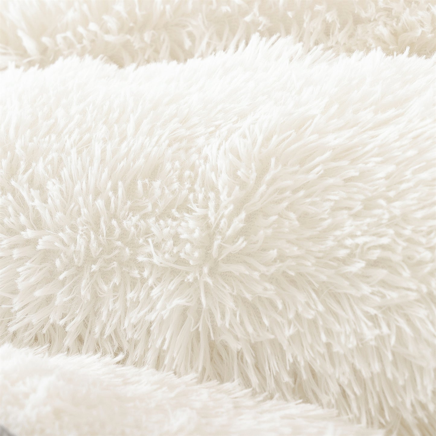 Sprinday 3-Piece Shaggy Plush Duvet Cover Set,Fuzzy Fluffy Bedding Set with 2 Pillow Shams,Zipper Closure