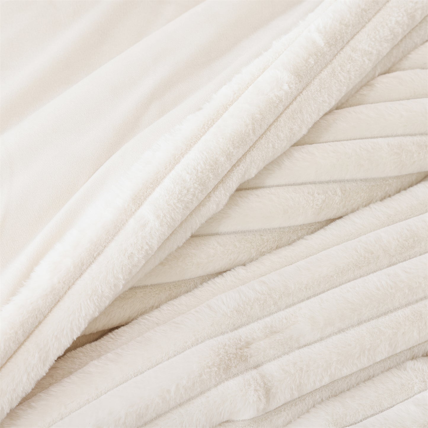 SPRINDAY Fluffy Fleece Luxury Fuzzy Reversible Bedding Comforter Set, Soft & Warm Comforter All Season with Pillow Case