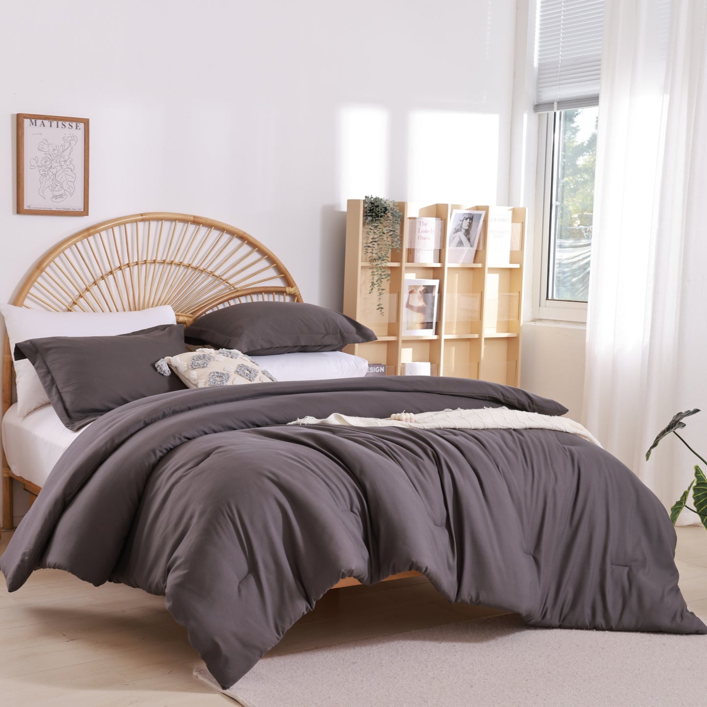 SPRINDAY 3 Piece Alternative Adult Comforter Set Set For All Seasons - Full, Sage Green