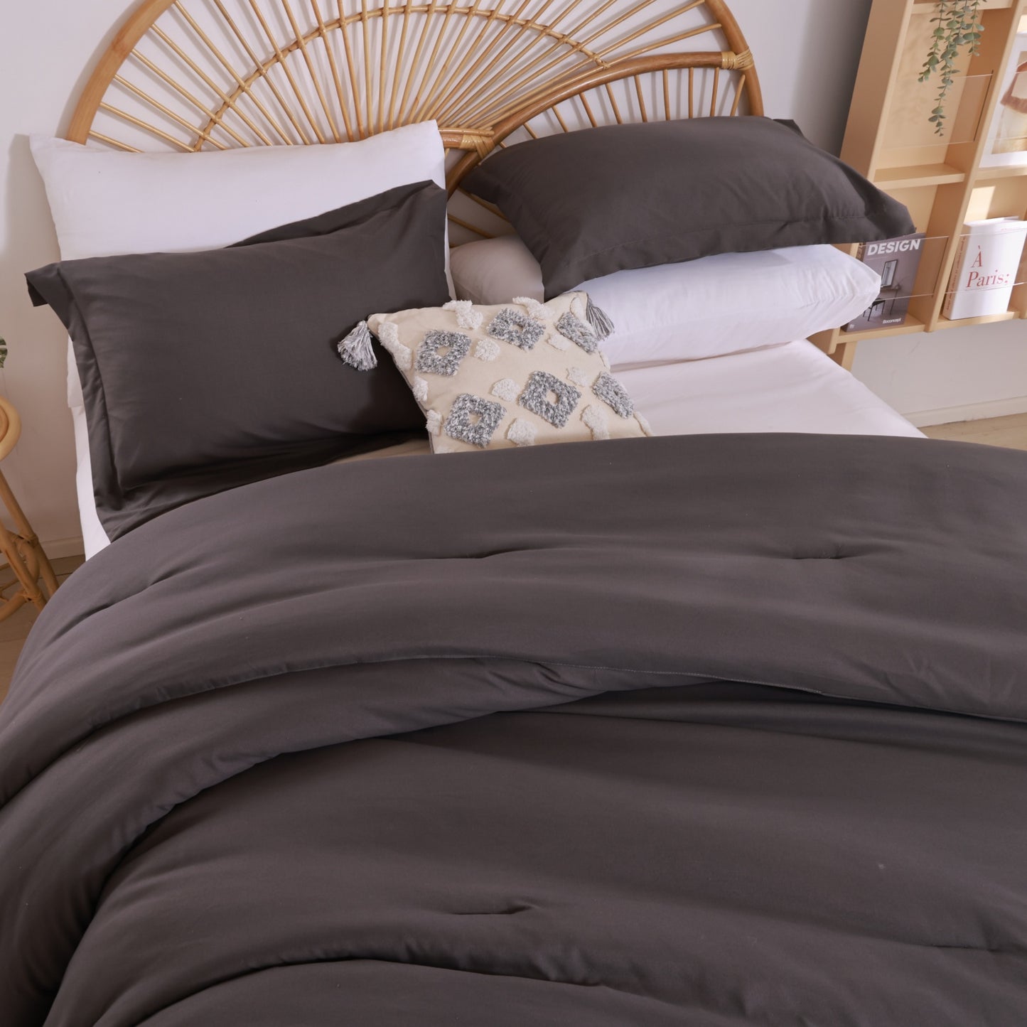 SPRINDAY 3 Piece Alternative Adult Comforter Set Set For All Seasons - Full, Sage Green
