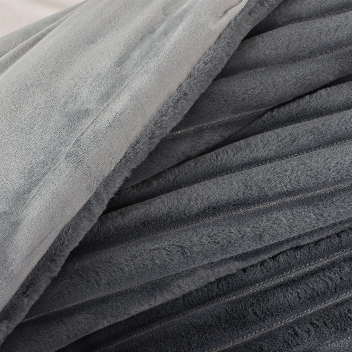 SPRINDAY Fluffy Fleece Luxury Fuzzy Reversible Bedding Comforter Set, Soft & Warm Comforter All Season with Pillow Case
