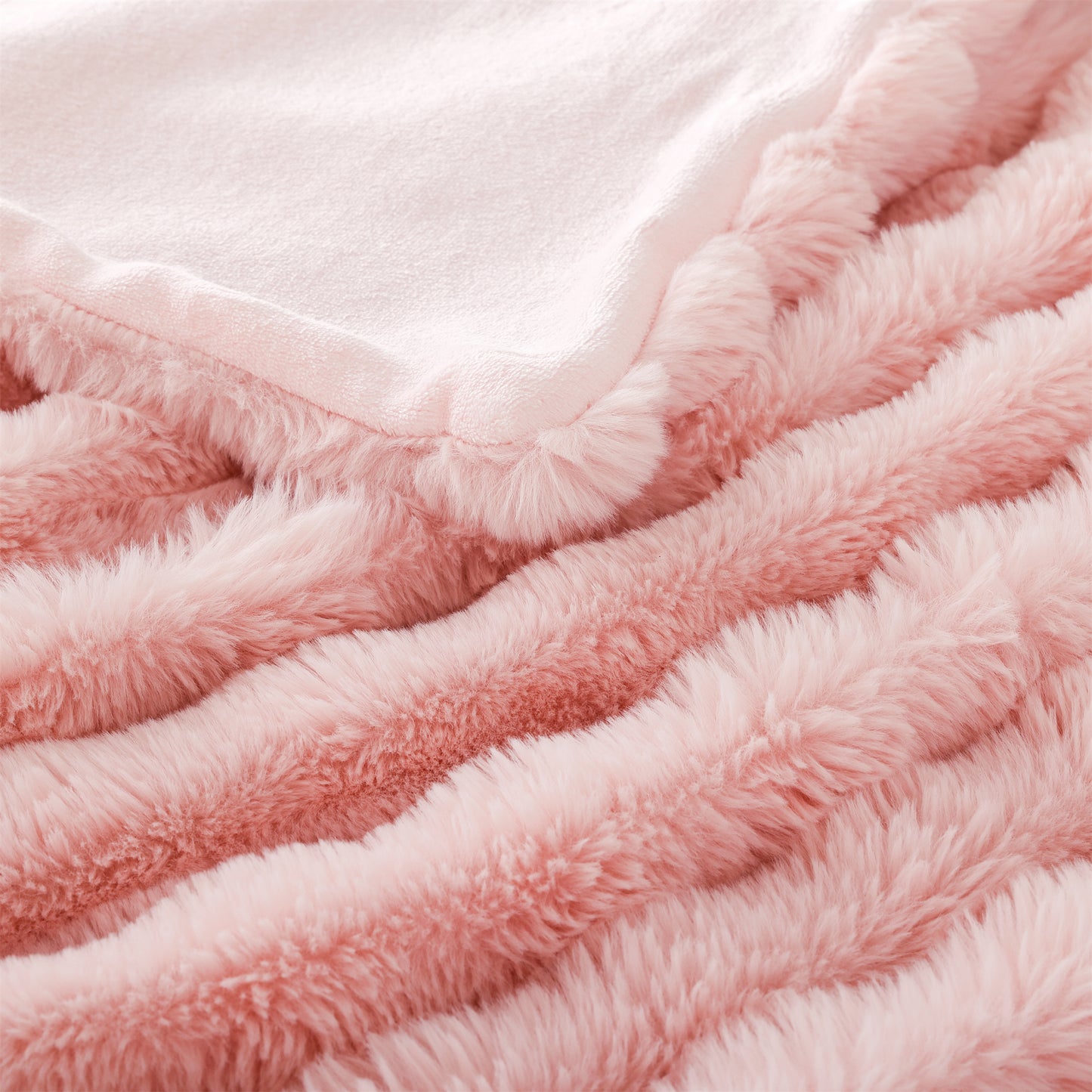 SPRINDAY Faux Fur Rabbit Fleece Throw Blanket , Soft Cozy Throw Blanket for Bed Couch Living Room, Fluffy Home Decor Blankets for Women