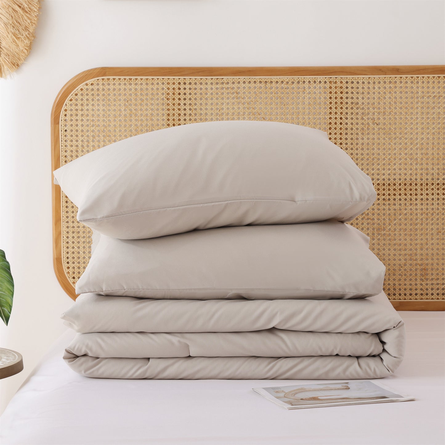 SPRINDAY 3 Piece Alternative Adult Comforter Set Set For All Seasons - Full, Sage Green