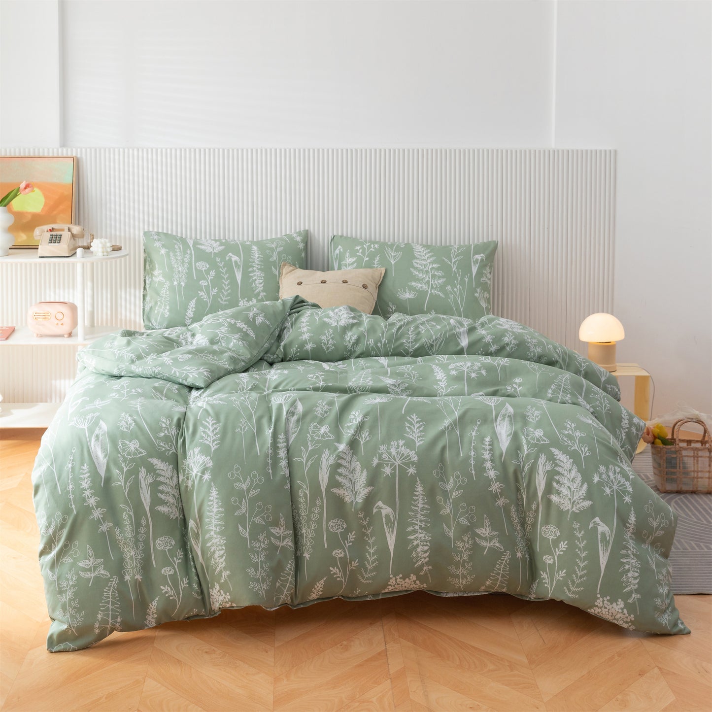 SPRINDAY 3 PCS Floral Soft Microfiber Comforter Set Comforter Included,Full Size