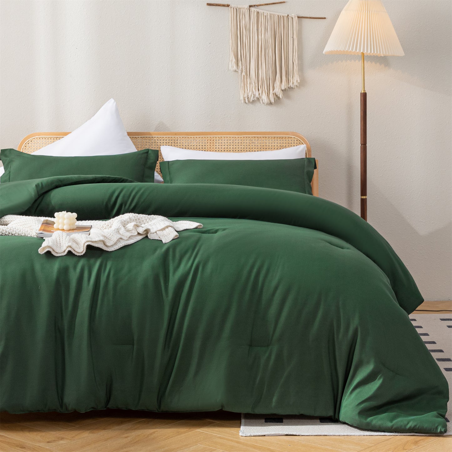 SPRINDAY 3 Piece Alternative Adult Comforter Set Set For All Seasons - Full, Sage Green