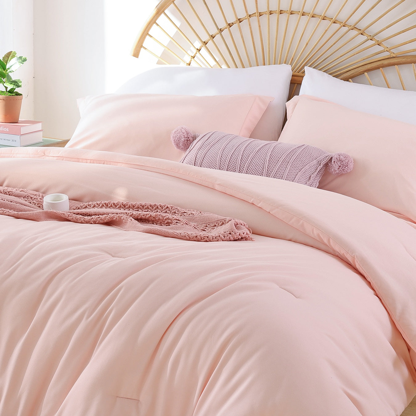 SPRINDAY 3 Piece Alternative Adult Comforter Set Set For All Seasons - Full, Sage Green