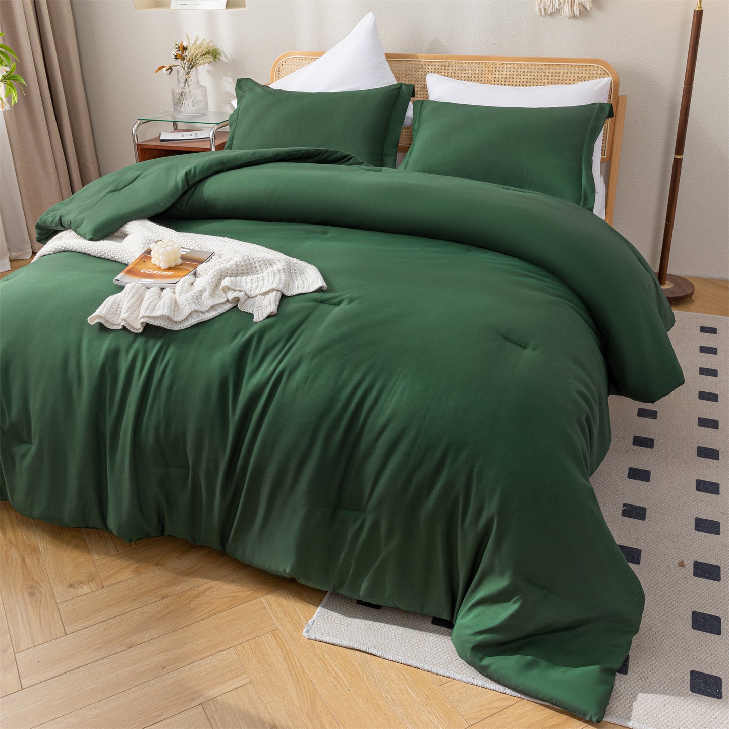 SPRINDAY 3 Piece Alternative Adult Comforter Set Set For All Seasons - Full, Sage Green
