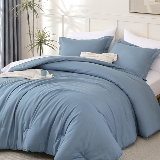 SPRINDAY 7-Piece Comforter Set, Bed in a Bag for All-Season, Bedding Set with Comforter, Sheets, Pillowcases & Shams