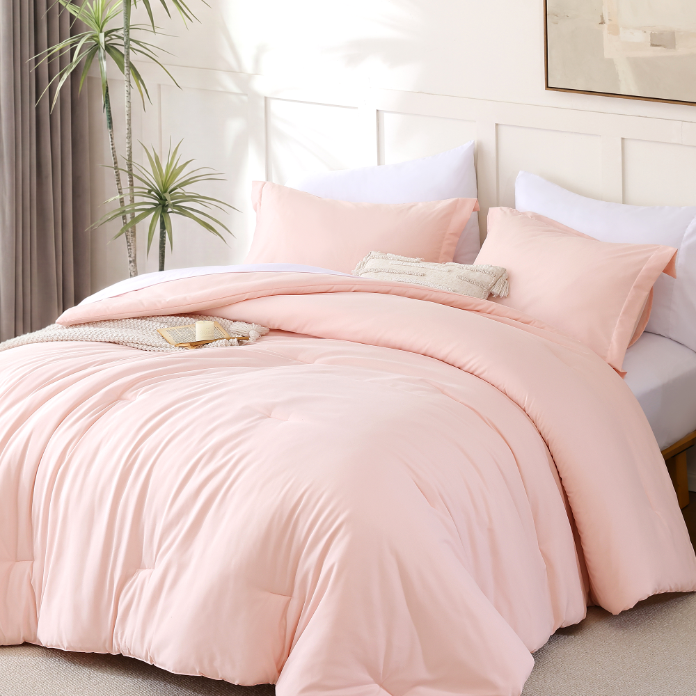 SPRINDAY 7-Piece Comforter Set, Bed in a Bag for All-Season, Bedding Set with Comforter, Sheets, Pillowcases & Shams