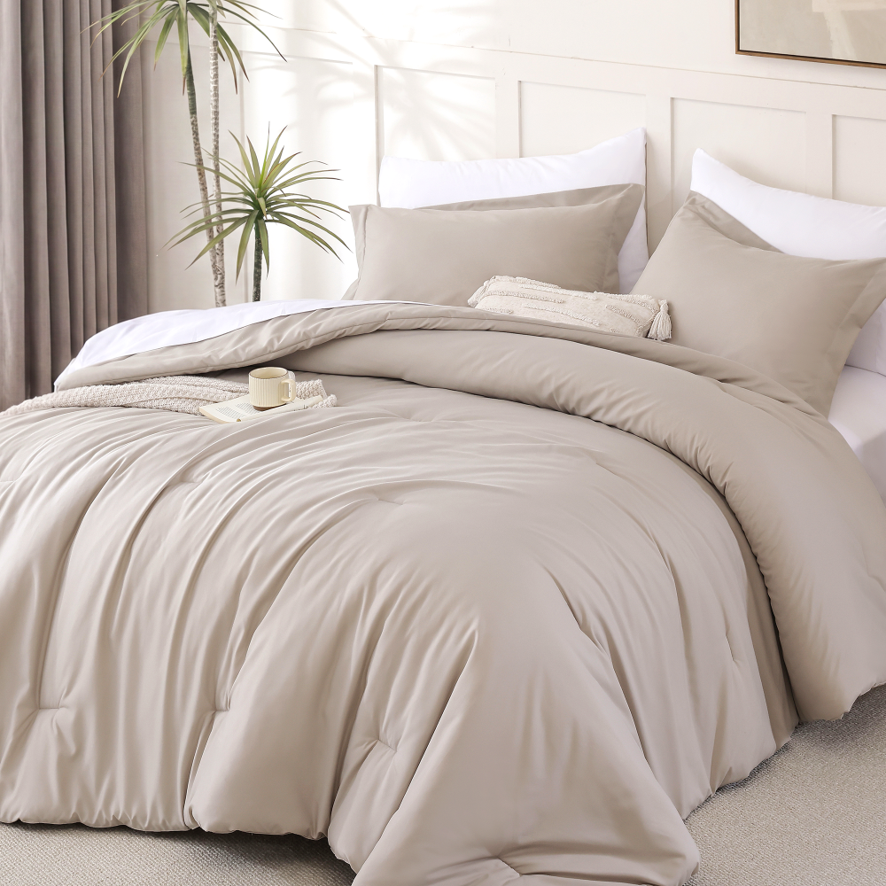 SPRINDAY 7-Piece Comforter Set, Bed in a Bag for All-Season, Bedding Set with Comforter, Sheets, Pillowcases & Shams