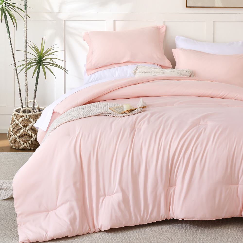 SPRINDAY 7-Piece Comforter Set, Bed in a Bag for All-Season, Bedding Set with Comforter, Sheets, Pillowcases & Shams