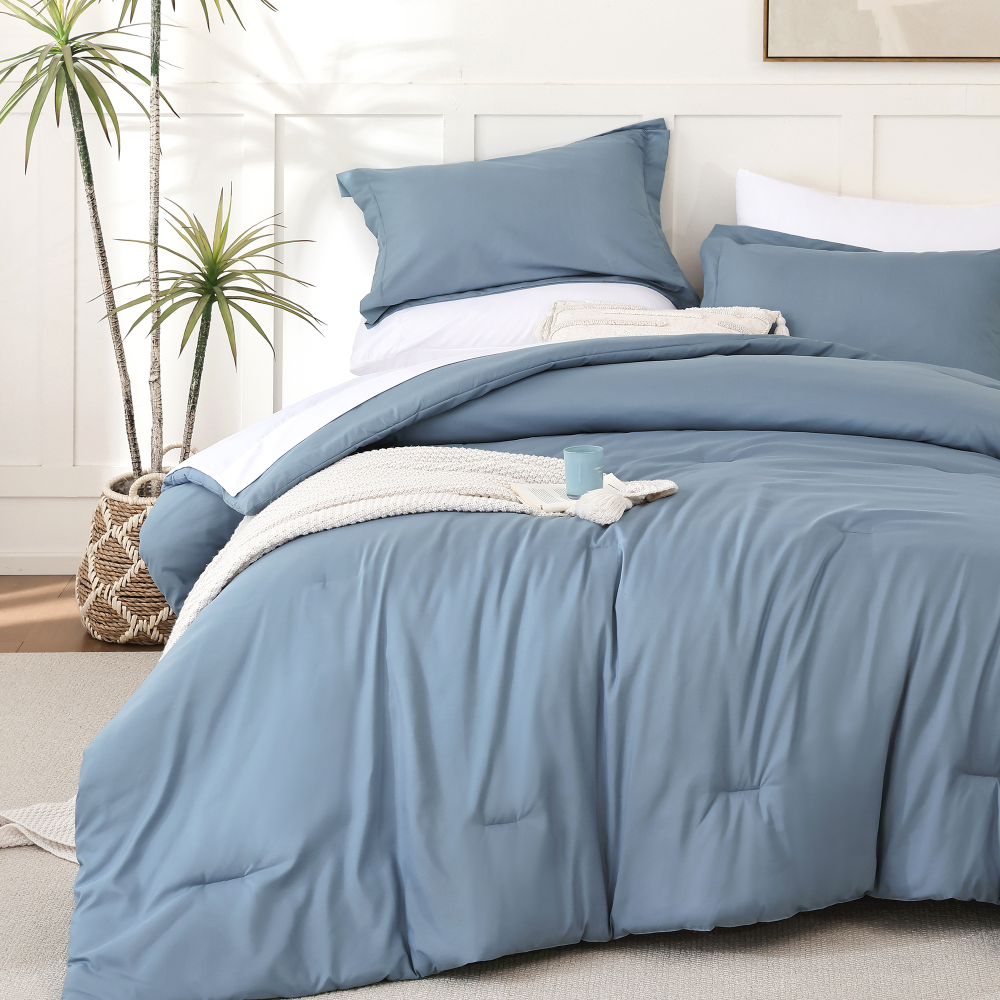 SPRINDAY 7-Piece Comforter Set, Bed in a Bag for All-Season, Bedding Set with Comforter, Sheets, Pillowcases & Shams