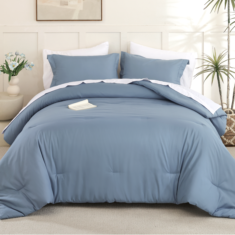 SPRINDAY 7-Piece Comforter Set, Bed in a Bag for All-Season, Bedding Set with Comforter, Sheets, Pillowcases & Shams
