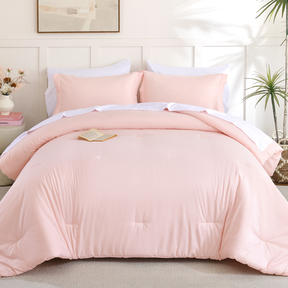 SPRINDAY 7-Piece Comforter Set, Bed in a Bag for All-Season, Bedding Set with Comforter, Sheets, Pillowcases & Shams