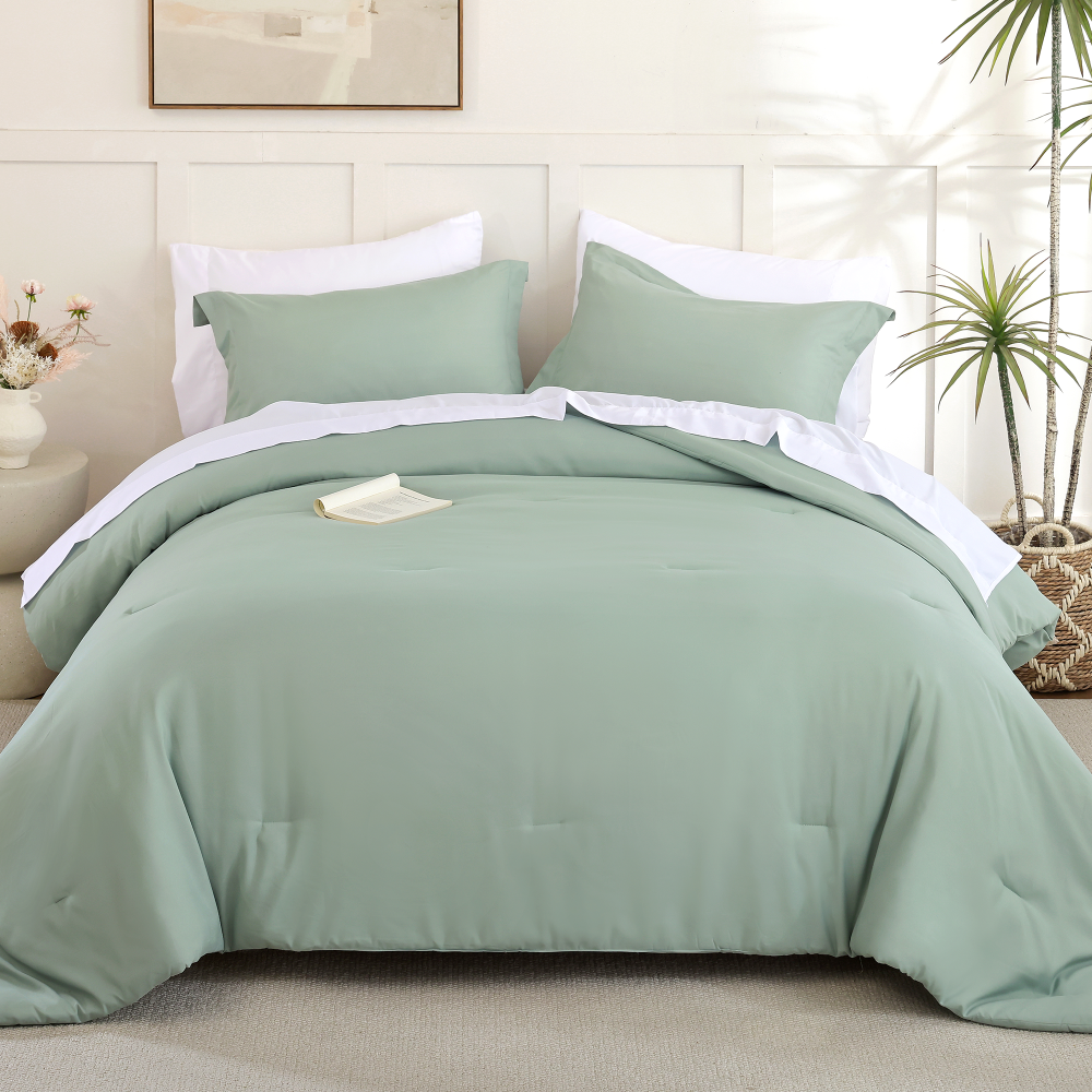 SPRINDAY 7-Piece Comforter Set, Bed in a Bag for All-Season, Bedding Set with Comforter, Sheets, Pillowcases & Shams