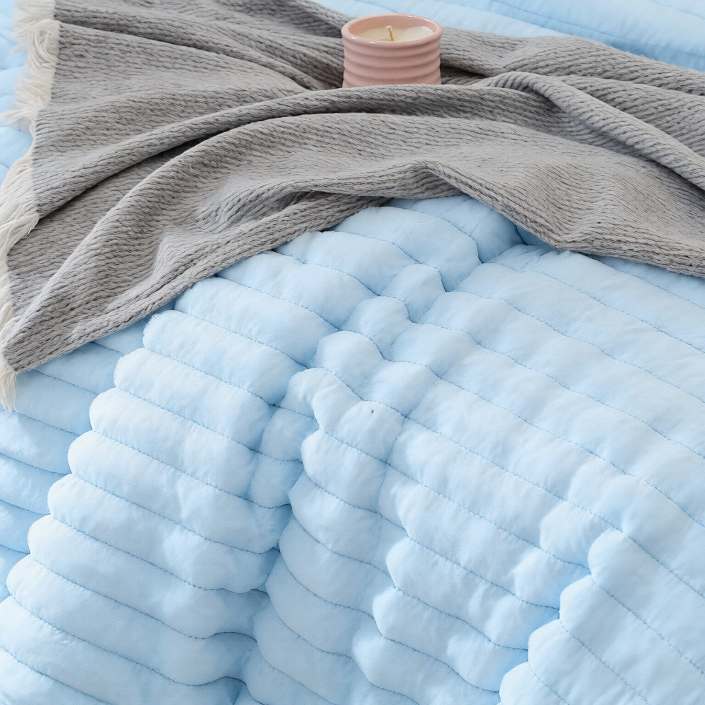 SPRINDAY Fluffy Fleece Luxury Fuzzy Reversible Bedding Comforter Set, Soft & Warm Comforter All Season with Pillow Case